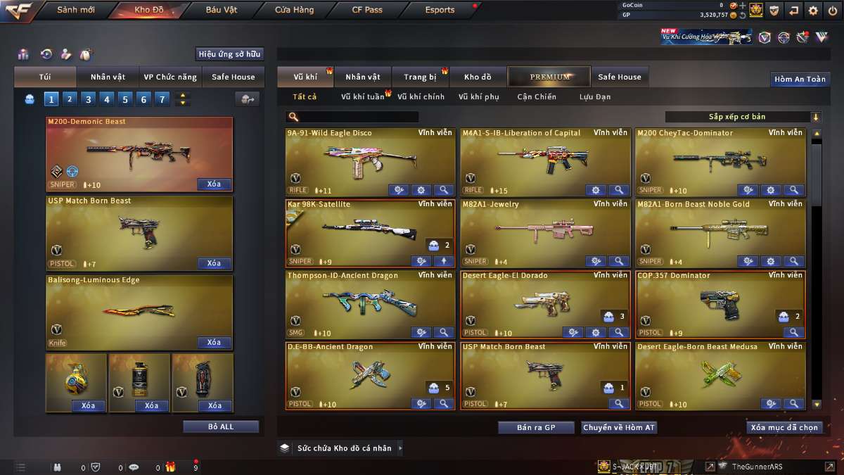 shop acc cf uy tin gia re